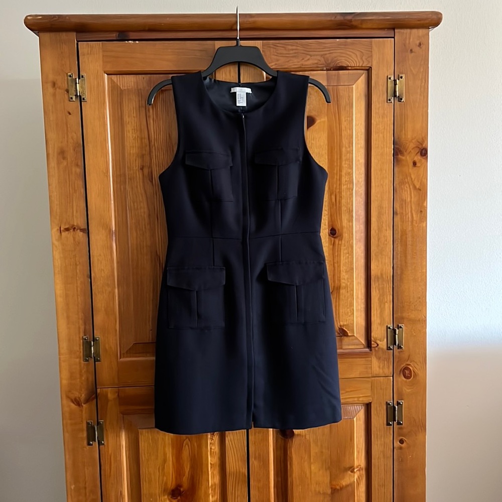 H&M black sleeveless mini dress, Sz. M